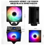 Cooler Aire Thermalright Assassin Spirit 120 Vision ARGB - Negro - Imagen 4