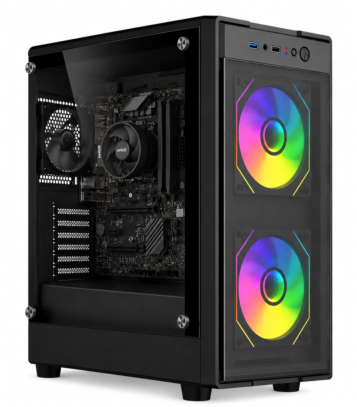 ChatGPT Image 28 jul 2026, 19_24_17 Pc Gamer | Oficina | Ryzen 7 5700G | 16GB | 240GB SSD | Wifi | Multitarea, Gaming Ligero y Productividad - Imagen 1